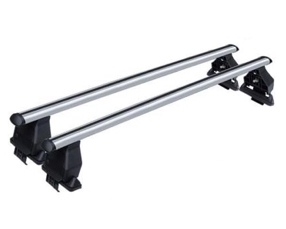 2 barres de toit Aluminium Aéro avec fixations sur portières Nissan PULSAR, Type C13 du 01/2014 à aujourd'hui