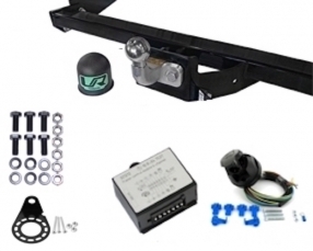 Nissan PATHFINDER Detachable flange ball Towbar incl. 7 pin universal wiring kit