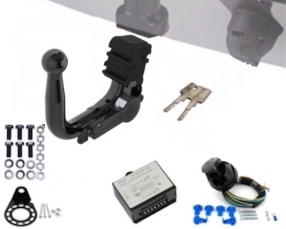 Audi A3 CABRIOLET Vertical detachable Towbar incl. 7 pin universal wiring kit