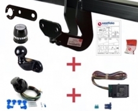 Mercedes CITAN Fixed flange ball Towbar incl. 7 pin universal wiring kit