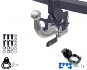 BMW SERIE 5 BREAK Horizontal detachable Towbar incl. 7 pin universal wiring kit