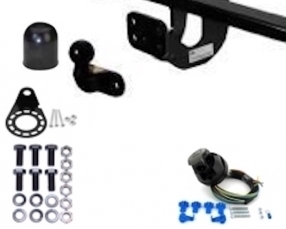 Volkswagen LT avec marche pied Fixed flange ball Towbar incl. 7 pin universal wiring kit