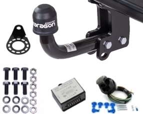 Pack attache remorque  Col de cygne + Faisceau universel multiplexe 7 broches Opel CROSSLAND X,  du 01/2021 à aujourd'hui