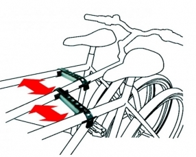 porte velo 2 MB attaches, attelage velo sur boule