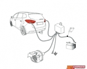 CAMPING CAR Adria Elios Fourgon towbar wiring